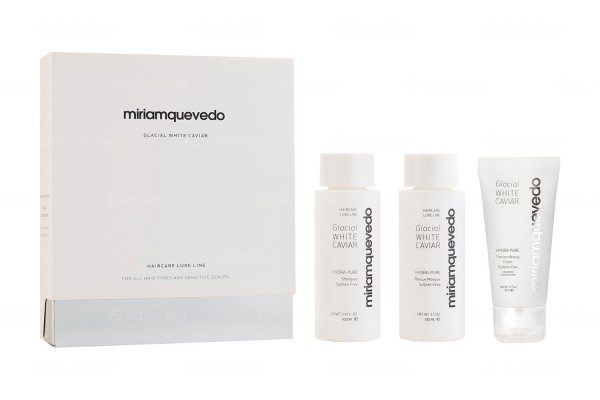 Набор для волос Miriam Quevedo Glacial White Caviar Global Rejuvenation Set 2x100+50мл (Мириам Кеведо)