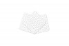 Салфетка Safety белая, безворсовая, перфорация "цветок", 5х5см, 240 шт в упаковке (Сейфети)