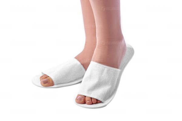 Тапочки Medicosm на жесткой подошве, махровые с изолоном, белые, 1 пара в упаковке (Медикосм)