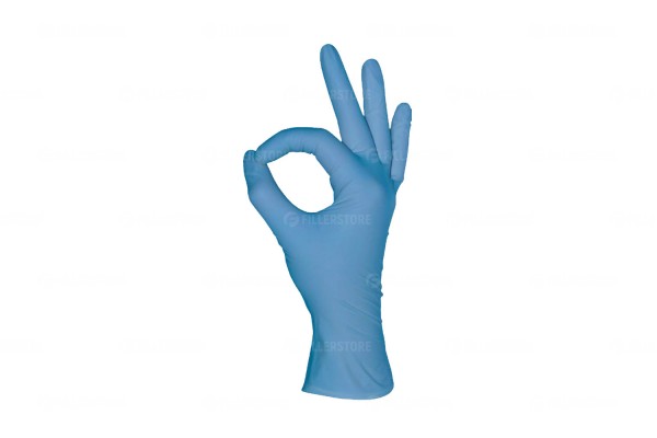 Перчатки mediOk Nitrile нитриловые, голубые, р. S, 50 пар в блоке (МедиОк)