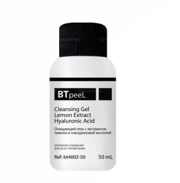Очищающий гель Cleansing Gel Lemon Extract Hyaluronic Acid Btpeel 50мл (БТпил)