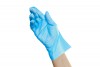 Перчатки Benovy ТPE из термопластичного эластомера, голубые, XL, 100 пар в блоке (Бинови)