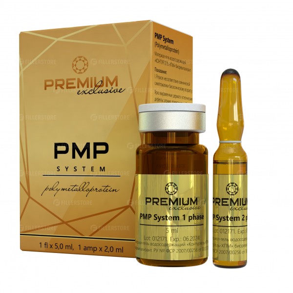 Биоревитализант PREMIUM PMP System Контургель-ХПМ 1флх5мл + 1ампх2мл (Премиум ПМП Систем)