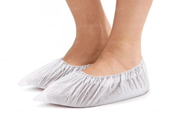 Бахилы-носки Medicosm белые, L, 1 пара в упаковке (Медикосм)