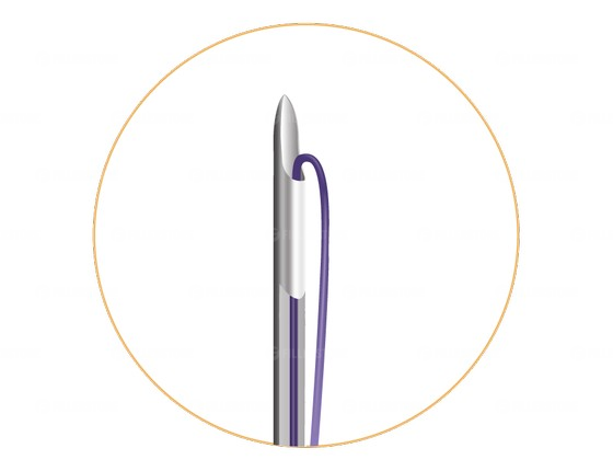 Мезонити Honey Derma Thread PDO EYE W-CANNULA 30Gx25mm - 30mm (Хани Дерма Фред)