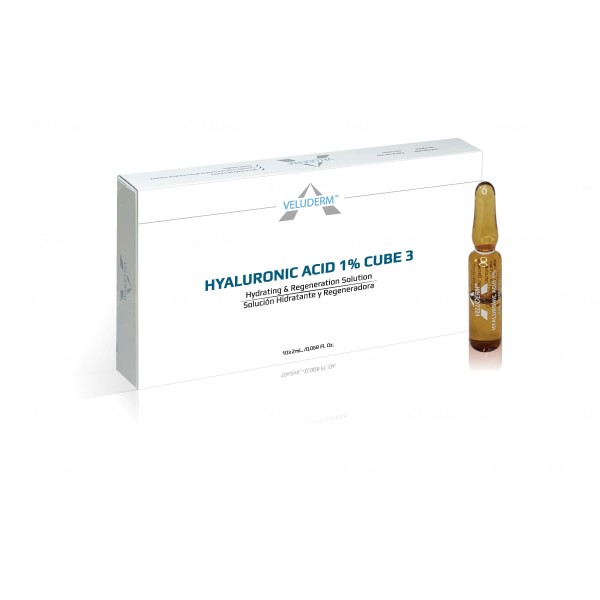 Гель косметический по уходу за кожей VELUDERM HYALURONIC ACID 1% CUBE 3, 2мл (Гиалуроник 1% Куб 3)