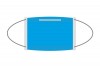 Маска медицинская 3-х слойная Gexa на резинке голубая 100шт в уп. (Гекса)