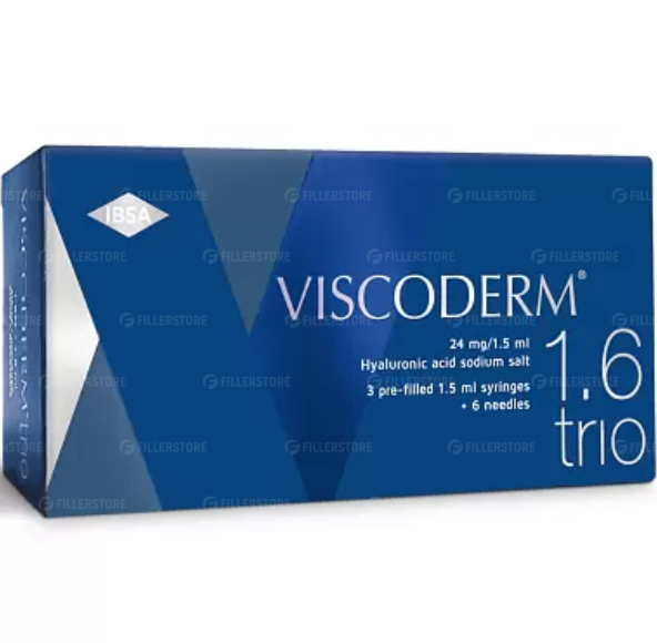 Биоревитализант Viscoderm 1,6% "Трио" 3х1,5мл (Вискодерм)