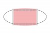 Маска медицинская 3-х слойная Gexa на резинке розовая 100шт в уп. (Гекса)