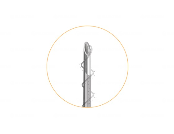 Мезонити Honey Derma Thread PLACL Cogging Screw  DSP type 25Gx60mm - 185mm (Хани Дерма Фред)