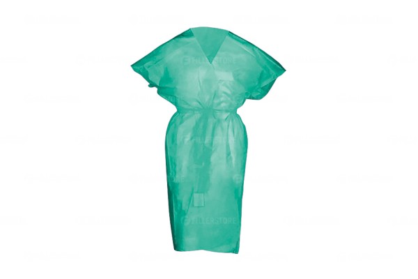 Халат "Кимоно" Medicosm без рукавов, зеленый, 10 шт в упаковке (Медикосм)
