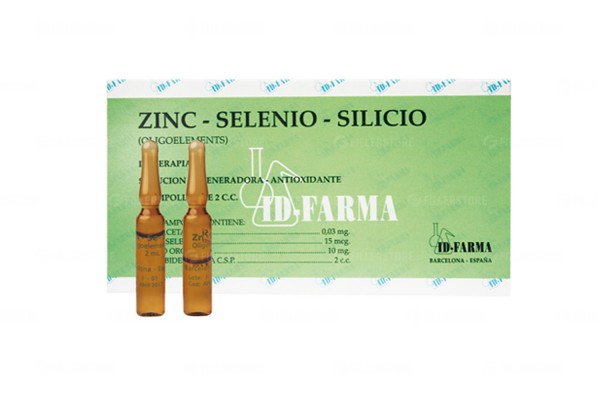 Мезококтейль для волос ID Farma Zinc-Selenio-Silicio 1ампx2мл (ИД Фарма Цинк-Селен-Кремний)