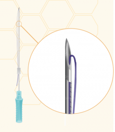 Мезонити Honey Derma Thread PDO SINGLE COG 25Gx60mm - 100mm (Хани Дерма Фред)