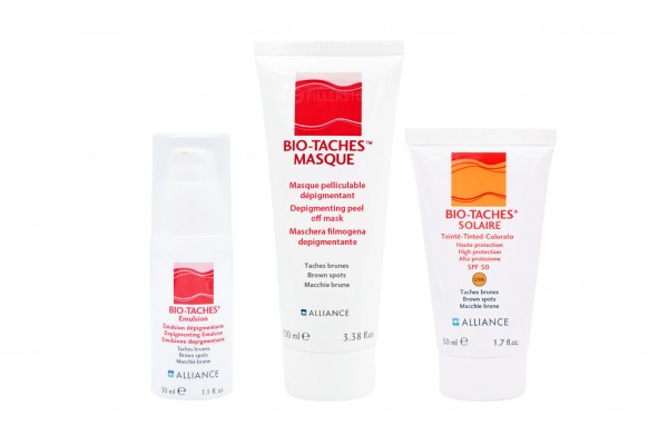 Комплект маска+корректор+защита Bio-Taches Masque+Emulsion+Solaire 100+50+50мл (Био-Таш)