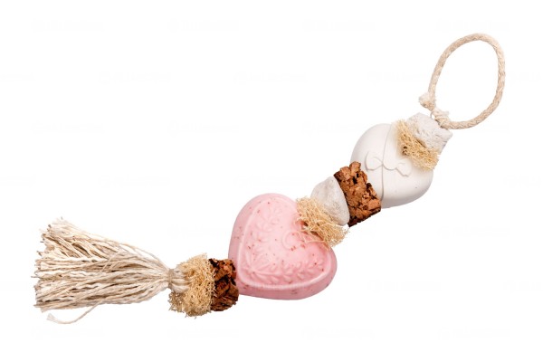 Декоративная косичка из мыла с розой "Сердца" La Savonnerie de Nyons