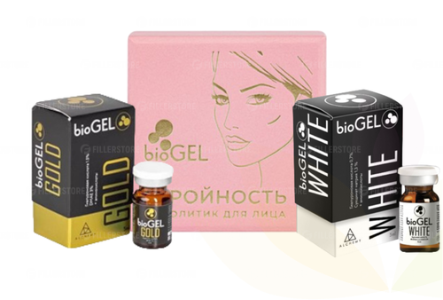Набор BioGel Gold+BioGel White+BioGel Стройность+Стик Wellness 12гр