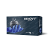 Перчатки Benovy Nitrile Chlorinated нитриловые, голубые, M, 100 пар в блоке (Бинови)